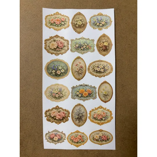 101 Adet Vintage Çiçek Temalı Sticker Seti Planner Ajanda Art Laptop Telefon Bullet Journal Etiket 101 Adet Vintage Çiçek Temalı Sticker Seti Planner Ajanda Art Laptop Telefon Bullet Journal Etiket
