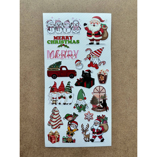 101 Adet Yılbaşı, Yeni Yıl Temalı Sticker Seti - Noel, Kardan Adam, Çam Ağacı, Hediye Paketi, Etiket 101 Adet Yılbaşı, Yeni Yıl Temalı Sticker Seti - Noel, Kardan Adam, Çam Ağacı, Hediye Paketi, Etiket