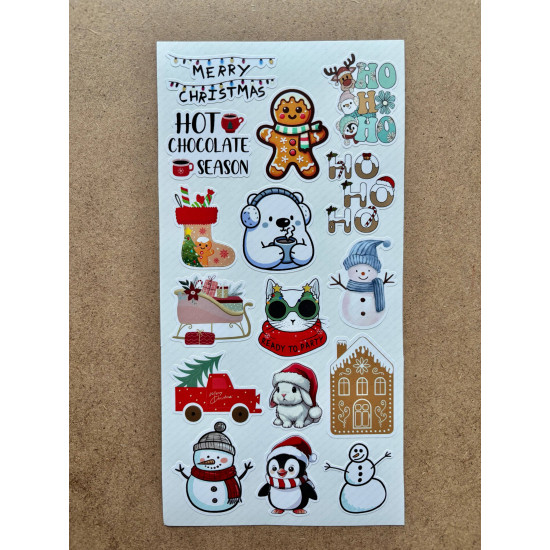 101 Adet Yılbaşı, Yeni Yıl Temalı Sticker Seti - Noel, Kardan Adam, Çam Ağacı, Hediye Paketi, Etiket 101 Adet Yılbaşı, Yeni Yıl Temalı Sticker Seti - Noel, Kardan Adam, Çam Ağacı, Hediye Paketi, Etiket