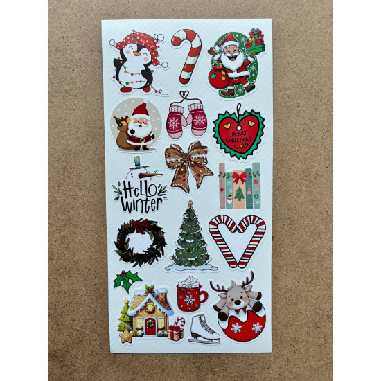 101 Adet Yılbaşı, Yeni Yıl Temalı Sticker Seti - Noel, Kardan Adam, Çam Ağacı, Hediye Paketi, Etiket 101 Adet Yılbaşı, Yeni Yıl Temalı Sticker Seti - Noel, Kardan Adam, Çam Ağacı, Hediye Paketi, Etiket