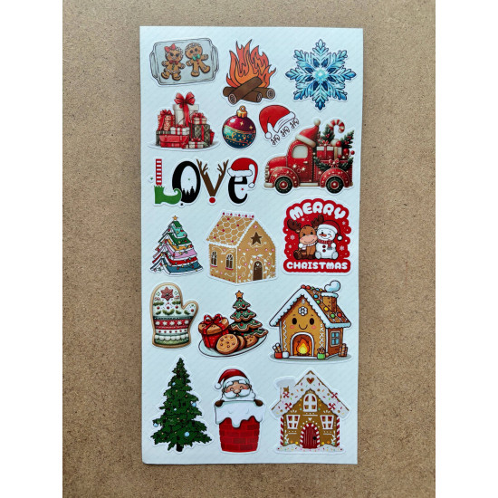 101 Adet Yılbaşı, Yeni Yıl Temalı Sticker Seti - Noel, Kardan Adam, Çam Ağacı, Hediye Paketi, Etiket 101 Adet Yılbaşı, Yeni Yıl Temalı Sticker Seti - Noel, Kardan Adam, Çam Ağacı, Hediye Paketi, Etiket