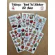 101 Adet Yılbaşı, Yeni Yıl Temalı Sticker Seti - Noel, Kardan Adam, Çam Ağacı, Hediye Paketi, Etiket