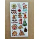 101 Adet Yılbaşı, Yeni Yıl Temalı Sticker Seti - Noel, Kardan Adam, Çam Ağacı, Hediye Paketi, Etiket
