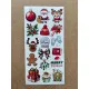 101 Adet Yılbaşı, Yeni Yıl Temalı Sticker Seti - Noel, Kardan Adam, Çam Ağacı, Hediye Paketi, Etiket