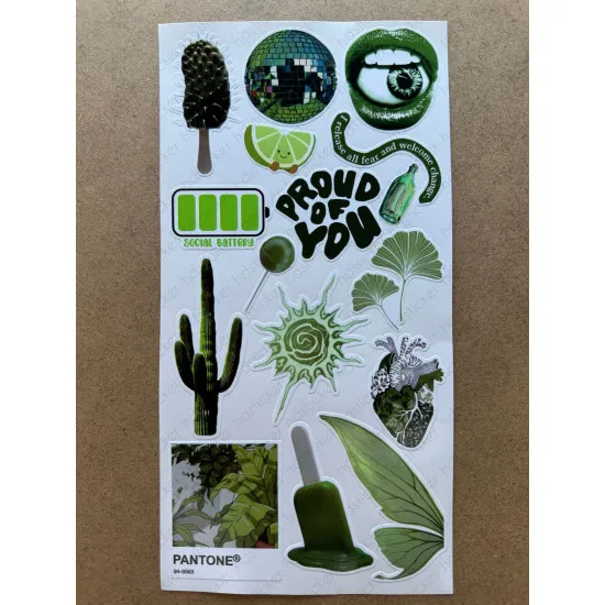 103 Adet Yeşil Temalı Sticker Seti Ajanda Planner Bullet Journal Sanat Art Green Etiket Çıkartma 103 Adet Yeşil Temalı Sticker Seti Ajanda Planner Bullet Journal Sanat Art Green Etiket Çıkartma