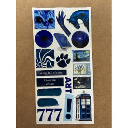 107 Adet Mavi Temalı Sticker Seti Ajanda Planner Bullet Journal Sanat Art Blue Etiket Çıkartma 107 Adet Mavi Temalı Sticker Seti Ajanda Planner Bullet Journal Sanat Art Blue Etiket Çıkartma