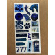 107 Adet Mavi Temalı Sticker Seti Ajanda Planner Bullet Journal Sanat Art Blue Etiket Çıkartma 107 Adet Mavi Temalı Sticker Seti Ajanda Planner Bullet Journal Sanat Art Blue Etiket Çıkartma