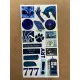 107 Adet Mavi Temalı Sticker Seti Ajanda Planner Bullet Journal Sanat Art Blue Etiket Çıkartma 107 Adet Mavi Temalı Sticker Seti Ajanda Planner Bullet Journal Sanat Art Blue Etiket Çıkartma