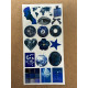 107 Adet Mavi Temalı Sticker Seti Ajanda Planner Bullet Journal Sanat Art Blue Etiket Çıkartma 107 Adet Mavi Temalı Sticker Seti Ajanda Planner Bullet Journal Sanat Art Blue Etiket Çıkartma