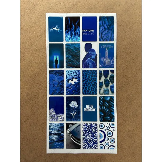 107 Adet Mavi Temalı Sticker Seti Ajanda Planner Bullet Journal Sanat Art Blue Etiket Çıkartma 107 Adet Mavi Temalı Sticker Seti Ajanda Planner Bullet Journal Sanat Art Blue Etiket Çıkartma