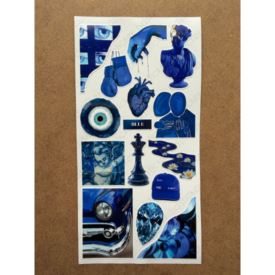 107 Adet Mavi Temalı Sticker Seti Ajanda Planner Bullet Journal Sanat Art Blue Etiket Çıkartma 107 Adet Mavi Temalı Sticker Seti Ajanda Planner Bullet Journal Sanat Art Blue Etiket Çıkartma