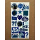 107 Adet Mavi Temalı Sticker Seti Ajanda Planner Bullet Journal Sanat Art Blue Etiket Çıkartma 107 Adet Mavi Temalı Sticker Seti Ajanda Planner Bullet Journal Sanat Art Blue Etiket Çıkartma