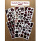 108 Adet Bordo Temalı Sticker Seti Ajanda Planner Bullet Journal Sanat Art Cherry Etiket Çıkartma