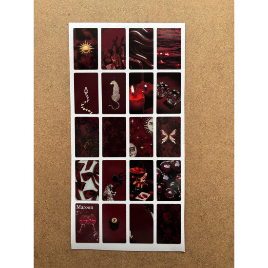 108 Adet Bordo Temalı Sticker Seti Ajanda Planner Bullet Journal Sanat Art Cherry Etiket Çıkartma 108 Adet Bordo Temalı Sticker Seti Ajanda Planner Bullet Journal Sanat Art Cherry Etiket Çıkartma