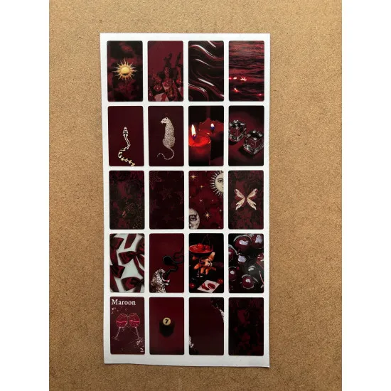 108 Adet Bordo Temalı Sticker Seti Ajanda Planner Bullet Journal Sanat Art Cherry Etiket Çıkartma 108 Adet Bordo Temalı Sticker Seti Ajanda Planner Bullet Journal Sanat Art Cherry Etiket Çıkartma