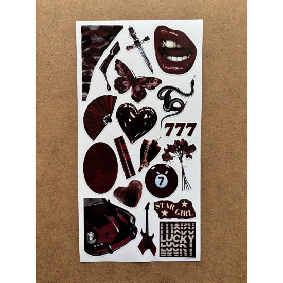 108 Adet Bordo Temalı Sticker Seti Ajanda Planner Bullet Journal Sanat Art Cherry Etiket Çıkartma 108 Adet Bordo Temalı Sticker Seti Ajanda Planner Bullet Journal Sanat Art Cherry Etiket Çıkartma