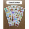108 Adet Kawaii Sevimli Sticker Seti - Bullet Journal, Defter, Laptop Süsleme İçin Renkli Etiket Set