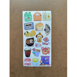 108 Adet Kawaii Sevimli Sticker Seti - Bullet Journal, Defter, Laptop Süsleme İçin Renkli Etiket Set