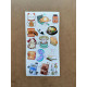 108 Adet Kawaii Sevimli Sticker Seti - Bullet Journal, Defter, Laptop Süsleme İçin Renkli Etiket Set