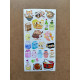 108 Adet Kawaii Sevimli Sticker Seti - Bullet Journal, Defter, Laptop Süsleme İçin Renkli Etiket Set