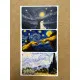 11 Adet Van Gogh Kredi Kartı Banka Akbil Ulaşım Öğrenci Kart Kaplama Etiket Sticker Çıkartma Seti