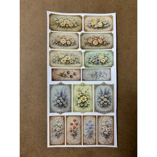 110 Adet Vintage Çiçek Temalı Sticker Seti Planner Ajanda Art Laptop Telefon Bullet Journal Etiket 110 Adet Vintage Çiçek Temalı Sticker Seti Planner Ajanda Art Laptop Telefon Bullet Journal Etiket