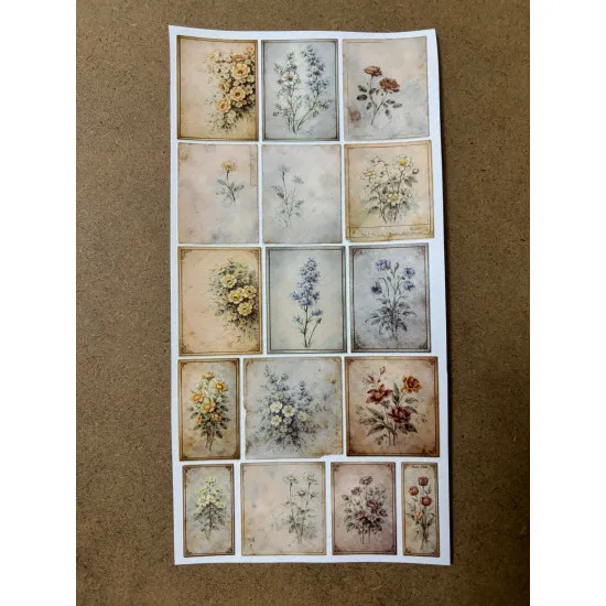 110 Adet Vintage Çiçek Temalı Sticker Seti Planner Ajanda Art Laptop Telefon Bullet Journal Etiket 110 Adet Vintage Çiçek Temalı Sticker Seti Planner Ajanda Art Laptop Telefon Bullet Journal Etiket