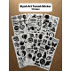 121 Adet Siyah Temalı Sticker Seti Ajanda Planner Bullet Journal Sanat Art Black Etiket Çıkartma 121 Adet Siyah Temalı Sticker Seti Ajanda Planner Bullet Journal Sanat Art Black Etiket Çıkartma