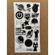 121 Adet Siyah Temalı Sticker Seti Ajanda Planner Bullet Journal Sanat Art Black Etiket Çıkartma 121 Adet Siyah Temalı Sticker Seti Ajanda Planner Bullet Journal Sanat Art Black Etiket Çıkartma