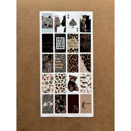 124 Adet Leopar Temalı Sticker Seti Ajanda Planner Bullet Journal Laptop Telefon Etiket Çıkartma 124 Adet Leopar Temalı Sticker Seti Ajanda Planner Bullet Journal Laptop Telefon Etiket Çıkartma