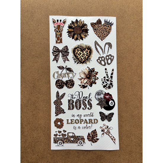 124 Adet Leopar Temalı Sticker Seti Ajanda Planner Bullet Journal Laptop Telefon Etiket Çıkartma 124 Adet Leopar Temalı Sticker Seti Ajanda Planner Bullet Journal Laptop Telefon Etiket Çıkartma