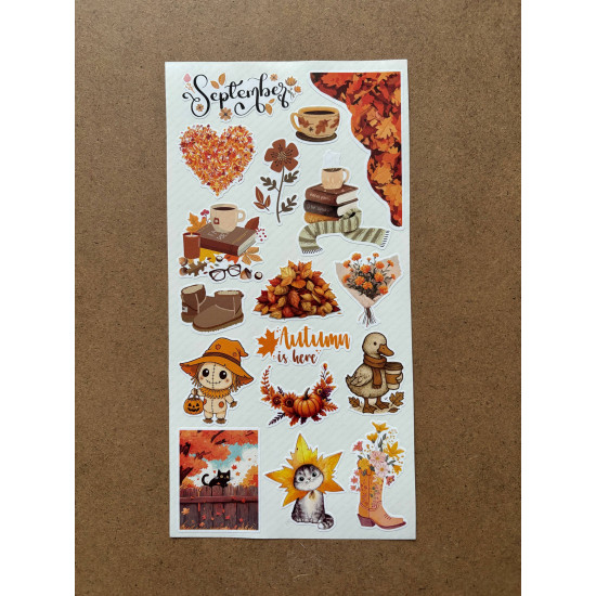 124 Adet Sonbahar Temalı Estetik Sticker Seti - Kahve, Yaprak, Balkabağı Bullet Journal Washi Etiket 124 Adet Sonbahar Temalı Estetik Sticker Seti - Kahve, Yaprak, Balkabağı Bullet Journal Washi Etiket