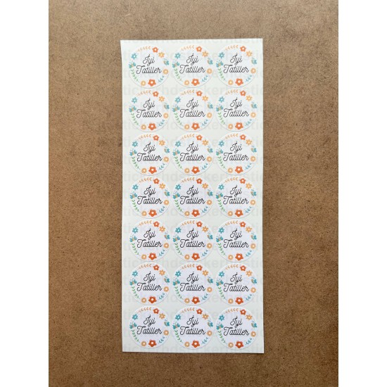 126 Adet 3 cm İyi Tatiller Yapışkanlı Sticker Karne Öğretmen Etiketi Mezuniyet Hatırası Okul Hediye 126 Adet 3 cm İyi Tatiller Yapışkanlı Sticker Karne Öğretmen Etiketi Mezuniyet Hatırası Okul Hediye