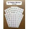126 Adet 3 cm İyi Tatiller Yapışkanlı Sticker Karne Öğretmen Etiketi Mezuniyet Hatırası Okul Hediye