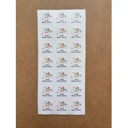 126 Adet 3 cm Okula Dönüş Sticker - Okula Başlangıç, Öğretmen Etiket, Hediye, Motivasyon, Başarılar