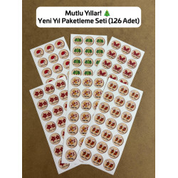 126 Adet Yılbaşı Yeni Yıl Mutlu Yıllar Sticker Etiket Seti Hediye Paketleme Ambalaj Süsleme P1 126 Adet Yılbaşı Yeni Yıl Mutlu Yıllar Sticker Etiket Seti Hediye Paketleme Ambalaj Süsleme P1