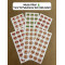126 Adet Yılbaşı Yeni Yıl Mutlu Yıllar Sticker Etiket Seti Hediye Paketleme Ambalaj Süsleme P1