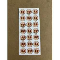 126 Adet Yılbaşı Yeni Yıl Mutlu Yıllar Sticker Etiket Seti Hediye Paketleme Ambalaj Süsleme P1
