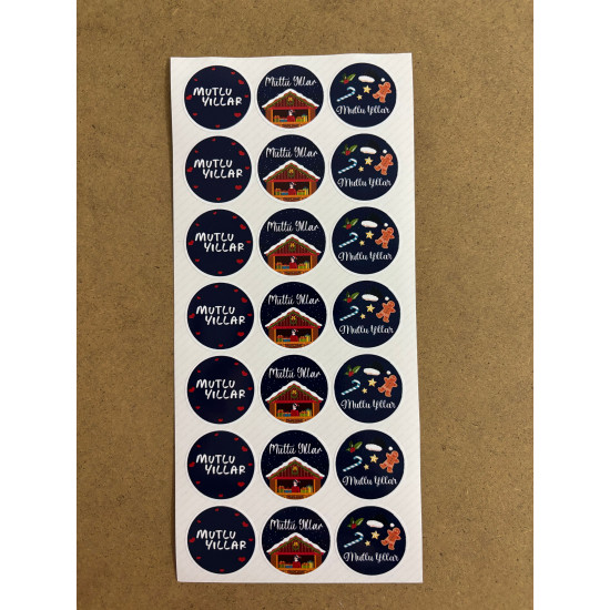 126 Adet Mutlu Yıllar Yeni Yıl Yılbaşı Sticker Etiket Seti Hediye Paketleme Ambalaj Süsleme P9 126 Adet Mutlu Yıllar Yeni Yıl Yılbaşı Sticker Etiket Seti Hediye Paketleme Ambalaj Süsleme P9