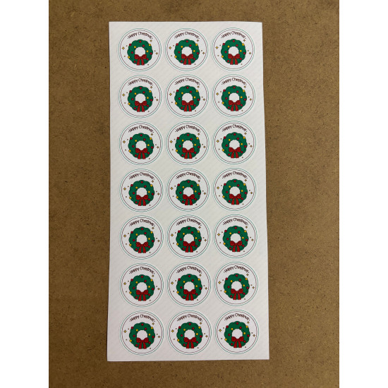 126 Adet Yılbaşı Yeni Yıl Hediye Paketleme Sticker Etiket Seti Mutlu Yıllar Ambalaj Süsleme P3