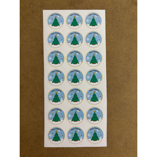 126 Adet Yılbaşı Yeni Yıl Hediye Paketleme Sticker Etiket Seti Mutlu Yıllar Ambalaj Süsleme P3