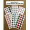 126 Adet Yılbaşı Yeni Yıl Mutlu Yıllar Temalı Sticker Etiket Hediye Paketleme Ambalaj Süsleme P7