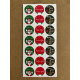 126 Adet Yılbaşı Yeni Yıl Mutlu Yıllar Temalı Sticker Etiket Hediye Paketleme Ambalaj Süsleme P7