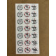 126 Adet Yılbaşı Yeni Yıl Mutlu Yıllar Temalı Sticker Etiket Hediye Paketleme Ambalaj Süsleme P7