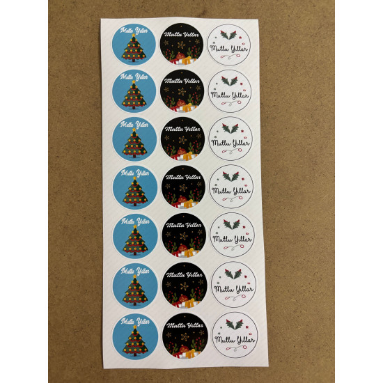 126 Adet Yılbaşı Yeni Yıl Sticker Etiket Seti Hediye Paketleme Mutlu Yıllar Ambalaj Dekor P8 126 Adet Yılbaşı Yeni Yıl Sticker Etiket Seti Hediye Paketleme Mutlu Yıllar Ambalaj Dekor P8