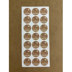 126 Adet Yılbaşı Yeni Yıl Sticker Etiket Seti Mutlu Yıllar Hediye Paketleme Ambalaj Süsleme P5