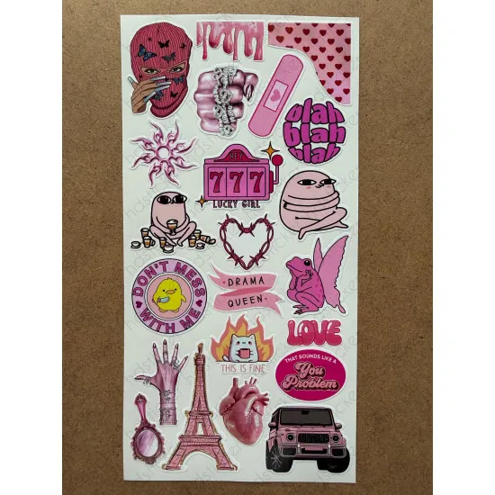 128 Adet Pembe Temalı Sticker Ajanda Planner Bullet Journal Sanat Art Pink Estetik Etiket Çıkartma 128 Adet Pembe Temalı Sticker Ajanda Planner Bullet Journal Sanat Art Pink Estetik Etiket Çıkartma