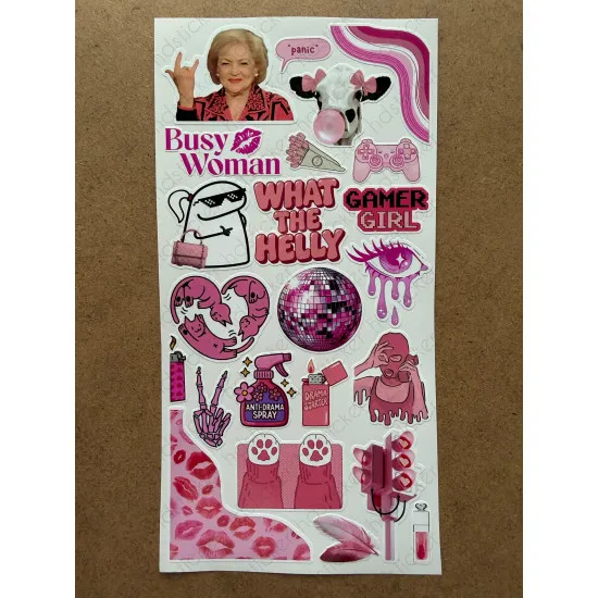 128 Adet Pembe Temalı Sticker Ajanda Planner Bullet Journal Sanat Art Pink Estetik Etiket Çıkartma 128 Adet Pembe Temalı Sticker Ajanda Planner Bullet Journal Sanat Art Pink Estetik Etiket Çıkartma