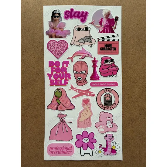 128 Adet Pembe Temalı Sticker Ajanda Planner Bullet Journal Sanat Art Pink Estetik Etiket Çıkartma 128 Adet Pembe Temalı Sticker Ajanda Planner Bullet Journal Sanat Art Pink Estetik Etiket Çıkartma