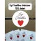 133 Adet İyi Tatiller Yapışkanlı Sticker Karne Öğretmen Etiketi Okul Hediye Karne Süsü Çıkartması